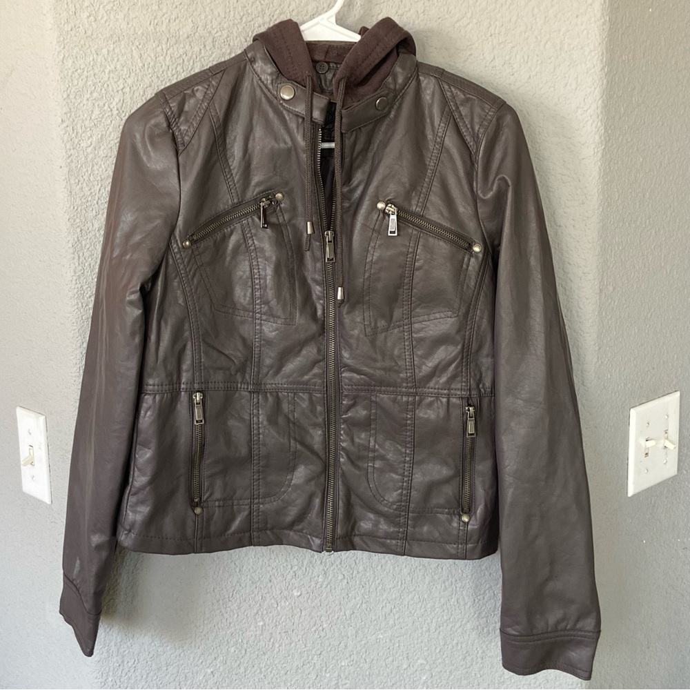Leather Jacket in Rich Brown